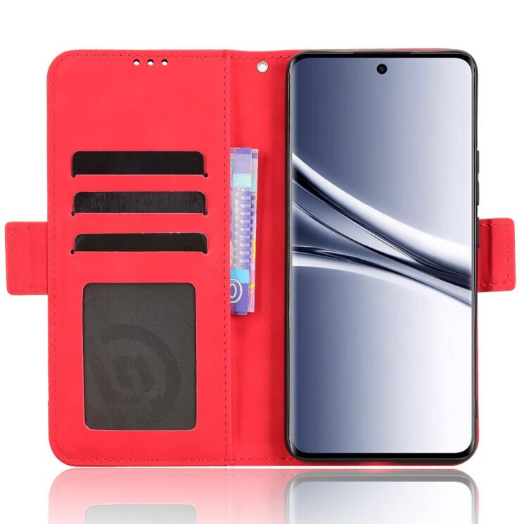 Чохол-книжка з кишеньками Deexe Wallet Stand для Xiaomi Redmi Note 15 (4G/5G) / Poco M8 5G - Red: фото 5 з 17