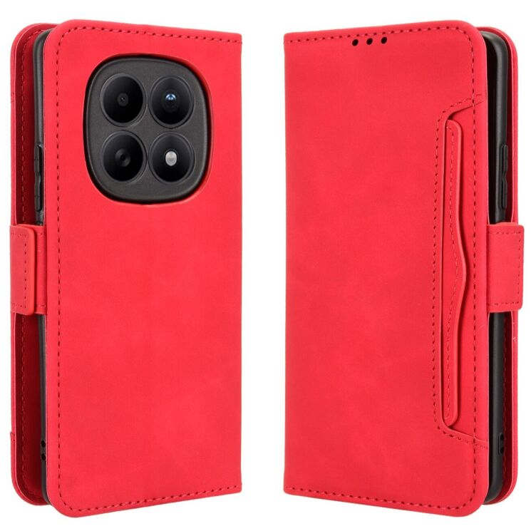 Чохол-книжка з кишеньками Deexe Wallet Stand для Xiaomi Redmi Note 15 (4G/5G) / Poco M8 5G - Red: фото 1 з 17