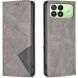 Чехол-книжка с карманами UniCase Geometric Pattern для Xiaomi Poco F8 Pro - Grey (403564H). Фото 1 из 9