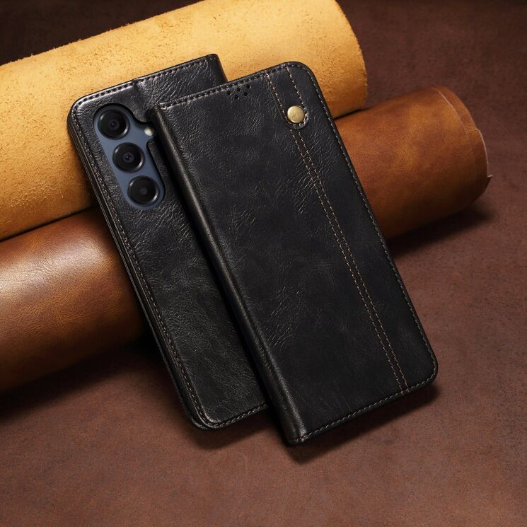 Чехол-книжка с карманами UniCase Leather Wallet для Samsung Galaxy A57 (A576) - Black: фото 7 из 8