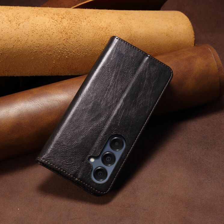 Чехол-книжка с карманами UniCase Leather Wallet для Samsung Galaxy A57 (A576) - Black: фото 8 из 8