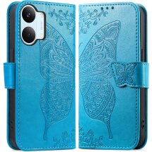 Чехол-книжка с рисунком UniCase Butterfly Pattern для Xiaomi Poco X8 Pro Max - Blue: фото 1 из 10