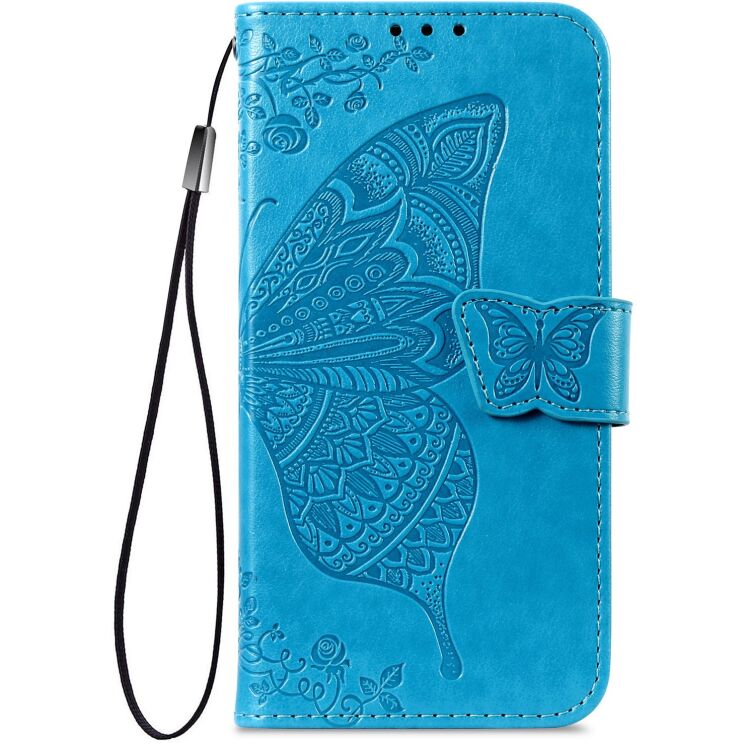 Чехол-книжка с рисунком UniCase Butterfly Pattern для Xiaomi Redmi Note 15 (4G/5G) / Poco M8 5G - Blue: фото 5 из 8
