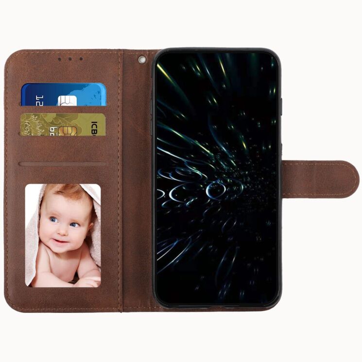 Чохол-книжка з застібкою UniCase Jet Cover для Xiaomi 17T Pro - Brown: фото 4 з 10