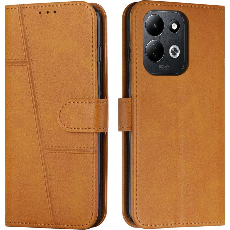 Чохол-книжка з застібкою UniCase Jet Cover для Xiaomi Poco C95 Pro - Yellow: фото 1 з 10
