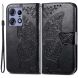 Чехол-книжка UniCase Butterfly Pattern для Motorola Edge 50 Pro - Black (353640B). Фото 1 из 8