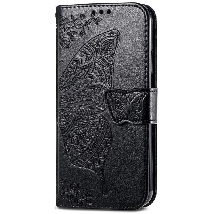 Чехол-книжка UniCase Butterfly Pattern для Motorola Edge 50 Pro - Black: фото 4 из 8