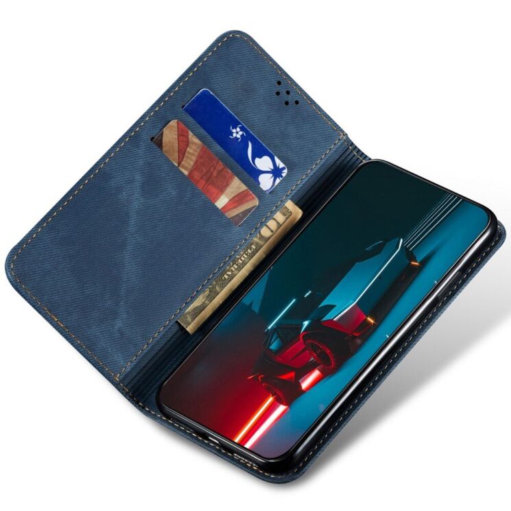 Чехол-книжка UniCase Jeans Wallet для Apple iPhone 14 Pro Max - Blue: фото 4 из 6