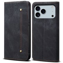 Чохол-книжка UniCase Jeans Wallet для Apple iPhone 17 Pro Max - Black: фото 1 з 6