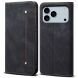 Чехол-книжка UniCase Jeans Wallet для Apple iPhone 17 Pro Max - Black (387456B). Фото 1 из 6