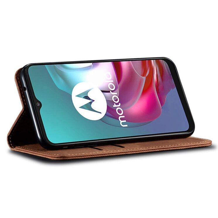 Чохол-книжка UniCase Jeans Wallet для Motorola Edge 50 Ultra - Coffee: фото 3 з 6