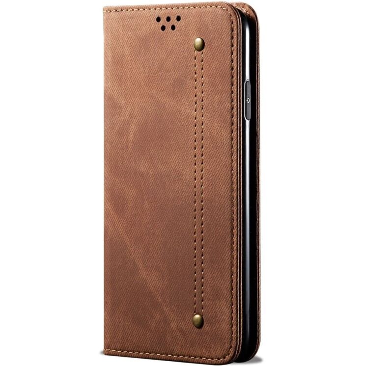 Чохол-книжка UniCase Jeans Wallet для Motorola Edge 50 Ultra - Coffee: фото 5 з 6