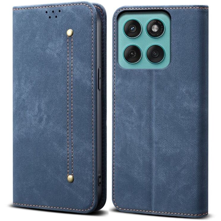 Чехол-книжка UniCase Jeans Wallet для Motorola Edge 60 / Edge 60 Fusion - Blue: фото 1 из 7