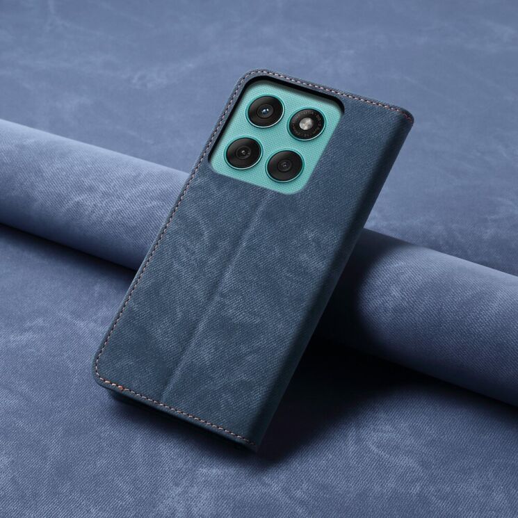 Чехол-книжка UniCase Jeans Wallet для Motorola Edge 60 / Edge 60 Fusion - Blue: фото 7 из 7