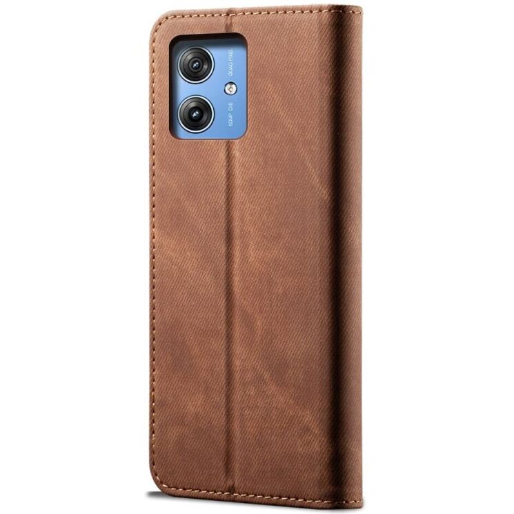Чохол-книжка UniCase Jeans Wallet для Motorola G55 - Coffee: фото 6 з 6