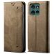 Чехол-книжка UniCase Jeans Wallet для Motorola Moto G75 - Khaki (367803K). Фото 1 из 6