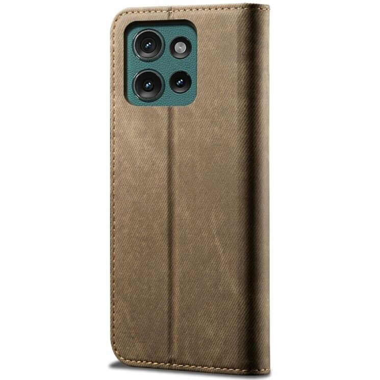 Чехол-книжка UniCase Jeans Wallet для Motorola Moto G75 - Khaki: фото 5 из 6