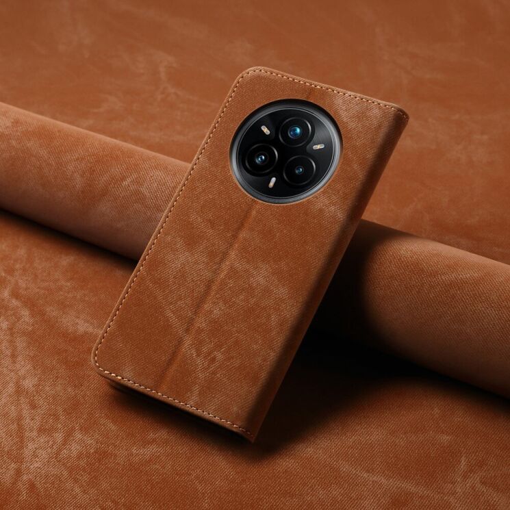 Чохол-книжка UniCase Jeans Wallet для Realme 14 Pro Plus - Coffee: фото 7 з 7
