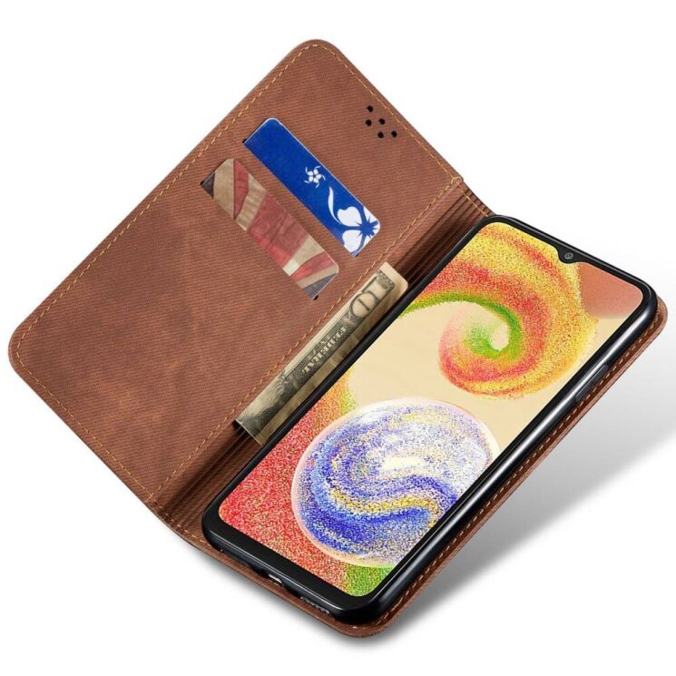 Чохол-книжка UniCase Jeans Wallet для Samsung Galaxy S25 Edge (S937) - Coffee: фото 2 з 7