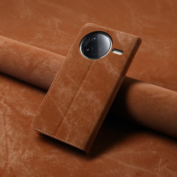 Чохол-книжка UniCase Jeans Wallet для Xiaomi Poco F7 Pro - Coffee: фото 7 з 7