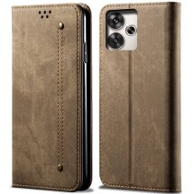 Чехол-книжка UniCase Jeans Wallet для Xiaomi Redmi 13 - Khaki: фото 1 из 6