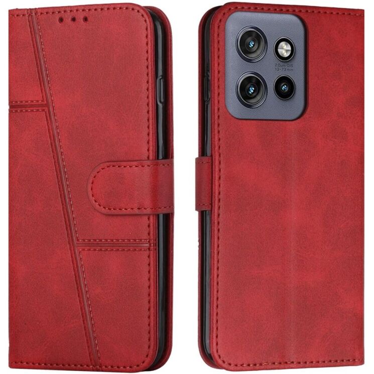 Чехол-книжка UniCase Jet Cover для Motorola Edge 50 Neo - Red: фото 1 из 10