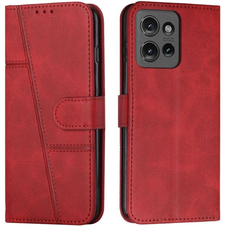Чохол-книжка UniCase Jet Cover для Motorola Edge 50 - Red: фото 1 з 10