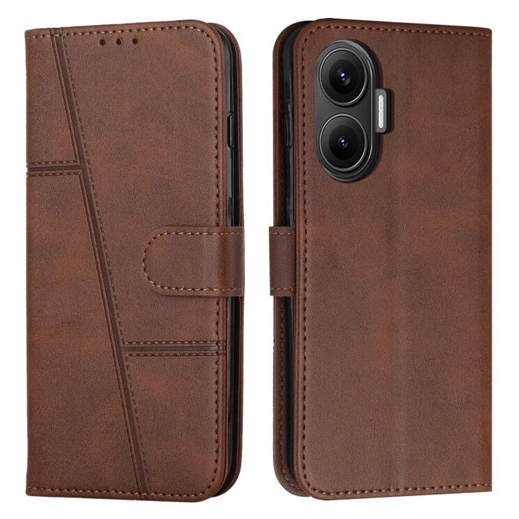 Чохол-книжка UniCase Jet Cover для Xiaomi Poco F7 - Brown: фото 1 з 11