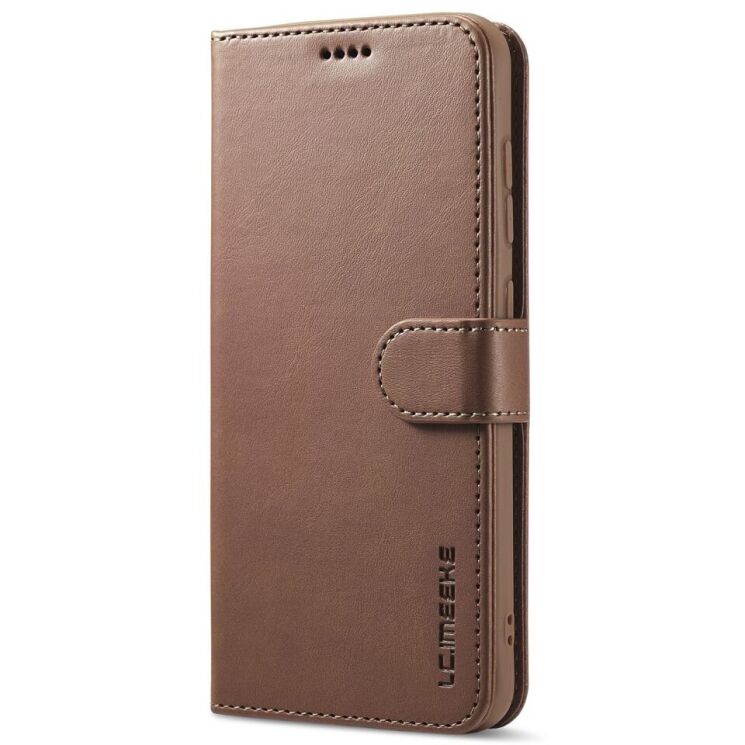 Чехол LC.IMEEKE Wallet Case для Samsung Galaxy S21 FE (G990) - Coffee: фото 2 из 10