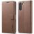 Чохол LC.IMEEKE Wallet Case для Samsung Galaxy S21 FE (G990) - Coffee: фото 1 з 10
