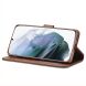 Чехол LC.IMEEKE Wallet Case для Samsung Galaxy S21 FE (G990) - Coffee (230623C). Фото 4 из 10