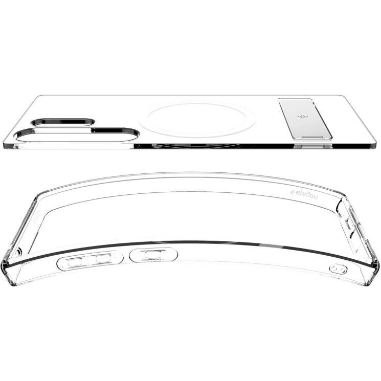 Чохол з підставкою Spigen Ultra Hybrid S (MagFit) для Samsung Galaxy S25 Ultra (S938) ACS08963 - Clear White: фото 8 з 17