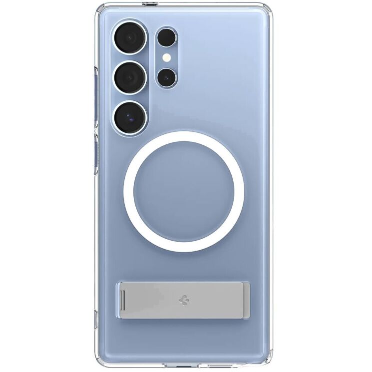 Чохол з підставкою Spigen Ultra Hybrid S (MagFit) для Samsung Galaxy S25 Ultra (S938) ACS08963 - Clear White: фото 2 з 17