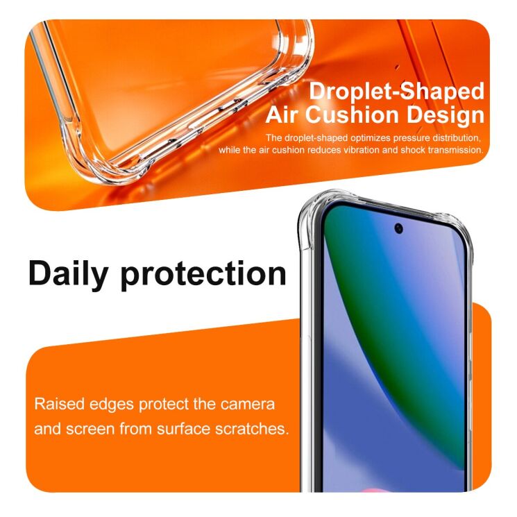 Чехол с усиленными углами IMAK Airbag MAX Case для Google Pixel 11 - Transparent: фото 6 из 9
