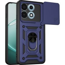 Чехол с защитой камеры Deexe Armor Shield для Motorola Edge 70 Max - Blue: фото 1 из 9