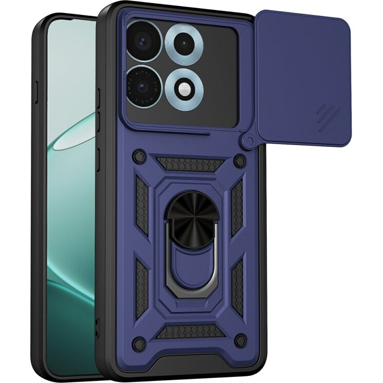 Чехол с защитой камеры Deexe Armor Shield для Motorola Edge 70 Max - Blue (435526L) Чехол с защитой камеры Deexe Armor Shield для Motorola Edge 70 Max - Blue: фото 1 из 9
