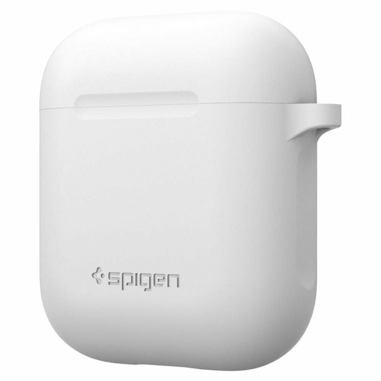 Чехол Spigen (SGP) Silicone Case для Apple AirPods 1 / 2 - White: фото 4 из 7
