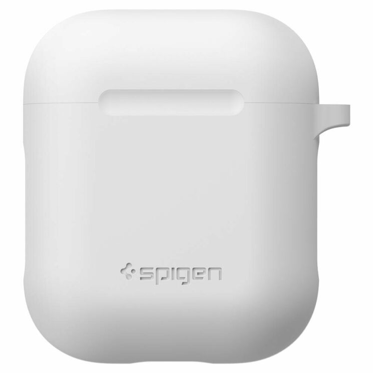 Чехол Spigen (SGP) Silicone Case для Apple AirPods 1 / 2 - White: фото 5 из 7