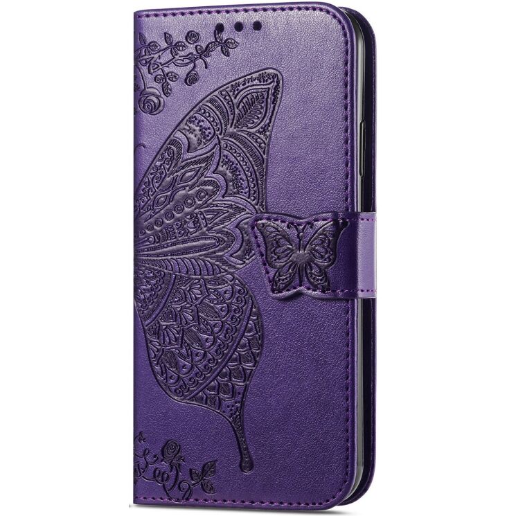 Чохол-книжка з малюнком UniCase Butterfly Pattern для Honor 200 - Dark Purple: фото 6 з 7