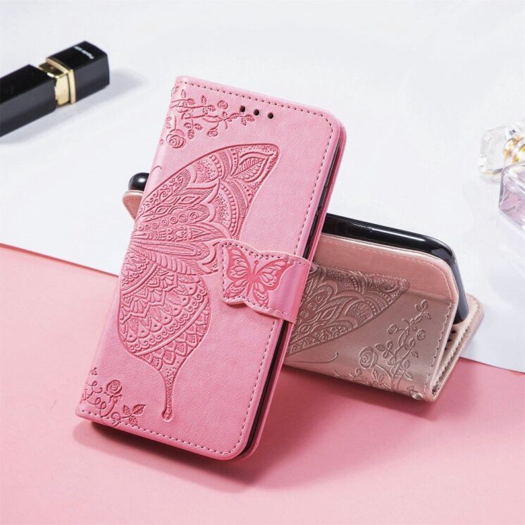 Чехол UniCase Butterfly Pattern для Motorola Moto G15 - Pink: фото 5 из 12