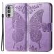 Чехол-книжка с рисунком UniCase Butterfly Pattern для Motorola Moto G52 / G82 - Light Purple (326822LV). Фото 1 из 8