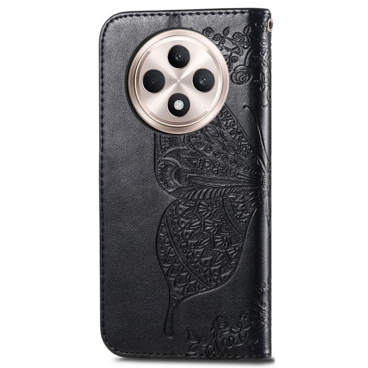 Чохол UniCase Butterfly Pattern для OPPO Reno 12 F/FS - Black: фото 5 з 10
