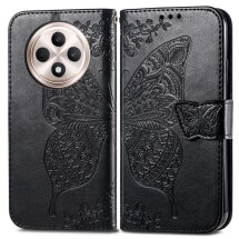 Чохол UniCase Butterfly Pattern для OPPO Reno 12 F/FS - Black: фото 1 з 10