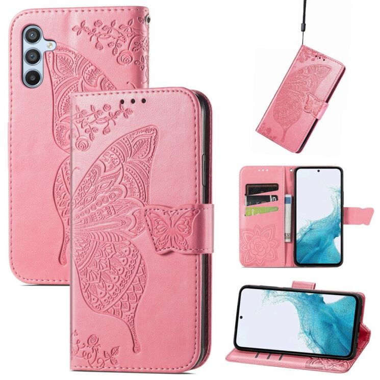 Чехол UniCase Butterfly Pattern для Samsung Galaxy A36 (A366) / A56 (A566) - Pink: фото 4 из 10