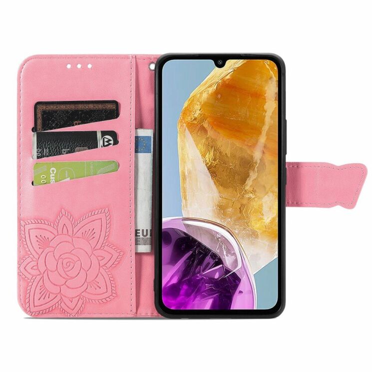 Чохол UniCase Butterfly Pattern для Samsung Galaxy M15 (M156) - Pink: фото 2 з 8