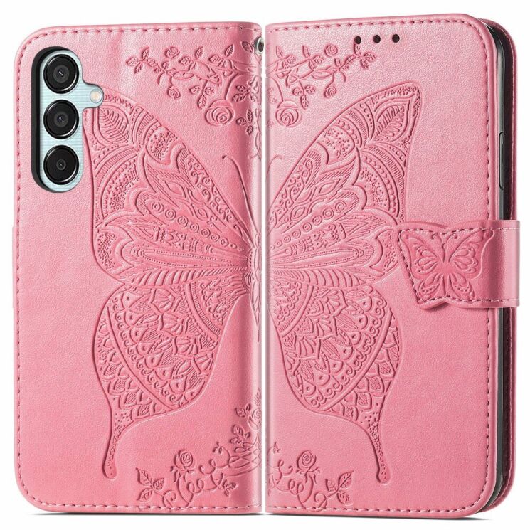 Чохол UniCase Butterfly Pattern для Samsung Galaxy M15 (M156) - Pink: фото 1 з 8