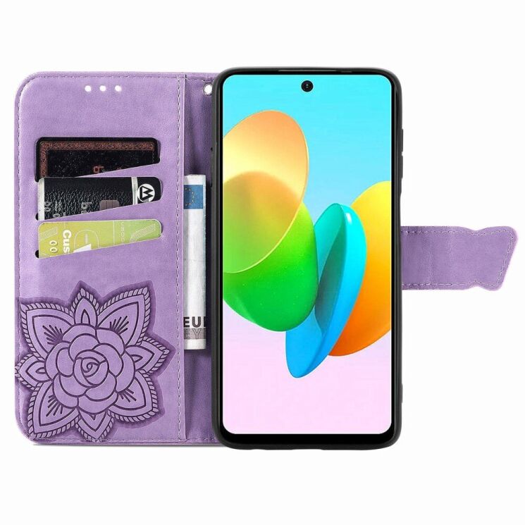 Чохол UniCase Butterfly Pattern для TECNO Spark 20C - Light Purple: фото 2 з 8