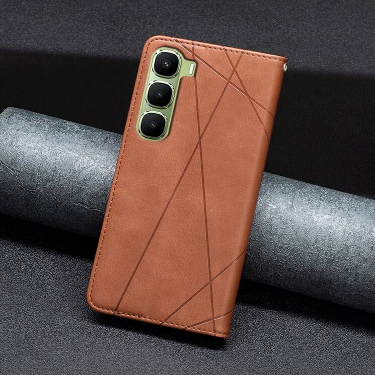Чохол UniCase Geometric Pattern для Infinix Hot 60 Pro - Brown: фото 6 з 8