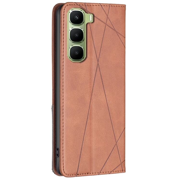 Чохол UniCase Geometric Pattern для Infinix Hot 60 Pro - Brown: фото 3 з 8