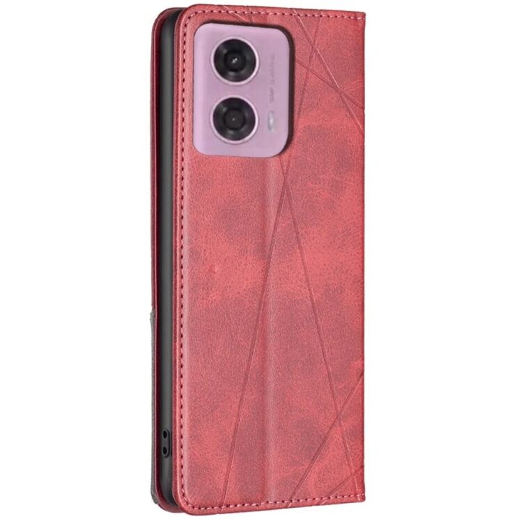 Чехол UniCase Geometric Pattern для Motorola Moto G24 / G04 / G04s / E14 - Red: фото 3 из 8
